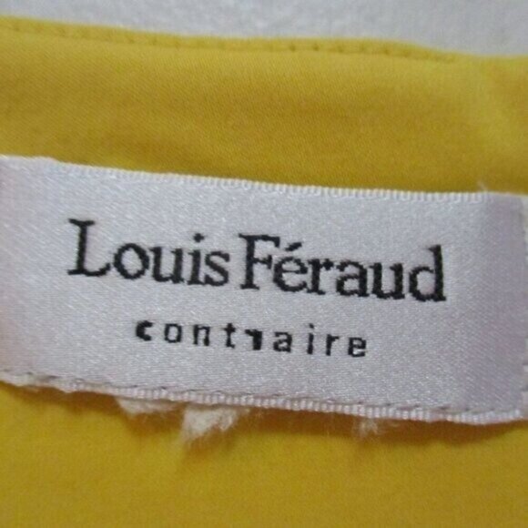 Vintage Contraire Louis Feraud  Designer Yellow Dress 8 Medium - Picture 3 of 3